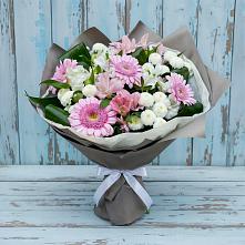 Букет цветов из:  Герберы, Альстромерии и Хризантемы в Ирбите