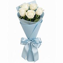 Букет 5 Белых роз Проуд в Ирбите