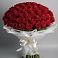Букет 101 Красная роза Блэк Мэджик в Ирбите
