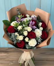 Букет цветов из:  Розы и Альстромерии в Ирбите