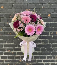 Букет цветов из:  Герберы и Хризантемы #REPLACE_PRED# Ирбите