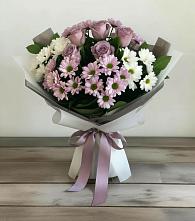Букет цветов из:  Хризантемы и Розы в Ирбите