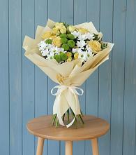 Букет цветов из:  Хризантемы и Розы в Ирбите