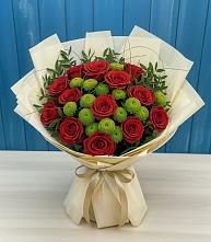 Букет цветов из:  Розы и Хризантемы в Ирбите