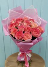 Букет 15 Розовых роз Равель в Ирбите