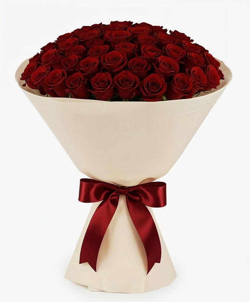 Букет 101 Бордовая роза Блэк Бакарра в Ирбите