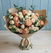Букет цветов из:  Альстромерии и Розы в Ирбите